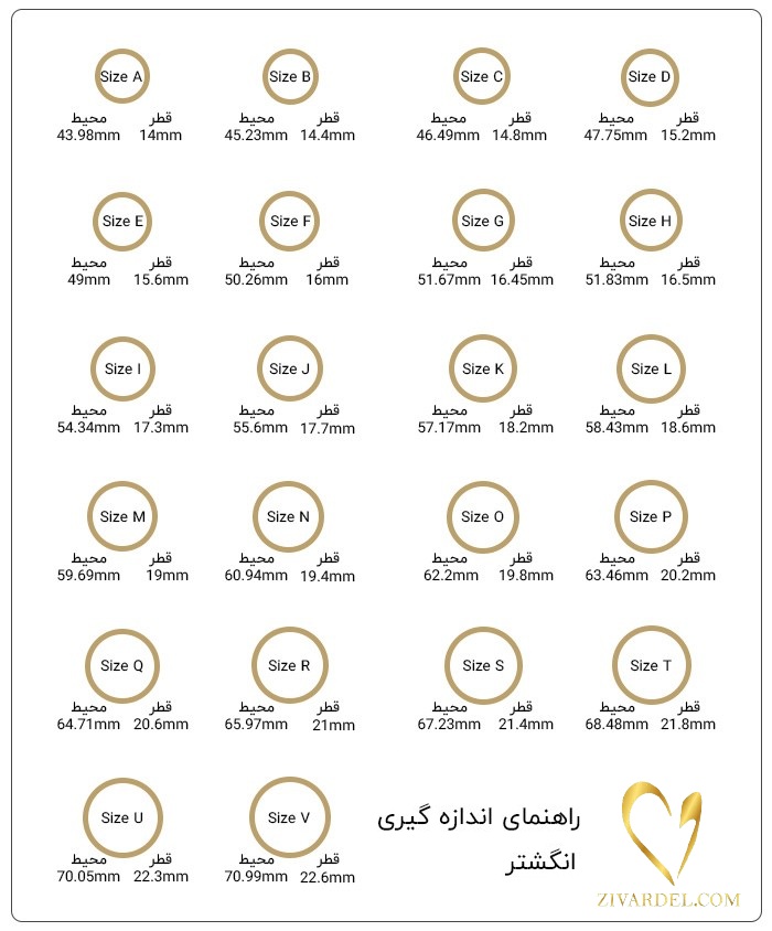 راهنمای سایز