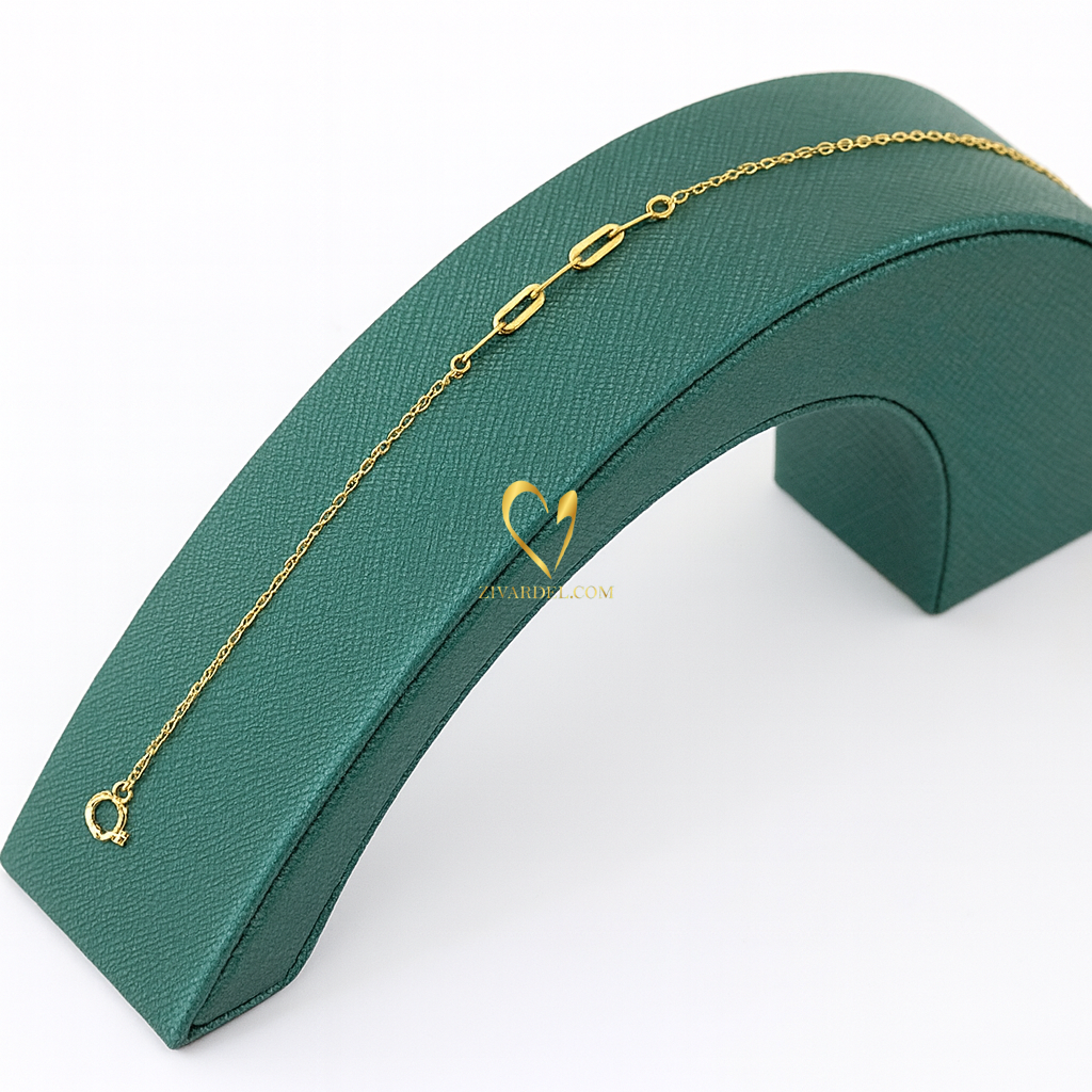 دستبند زنجیری آینه‌ای